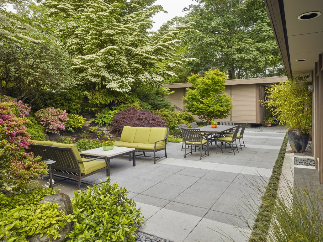 midcentury modern garden design Seattle Landscape Architect